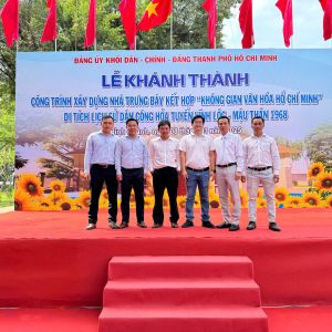 NHÀ TRƯNG BÀY KẾT HỢP “KHÔNG GIAN VĂN HÓA HỒ CHÍ MINH” – DI TÍCH LỊCH SỬ CÔNG DÂN HỎA TUYẾN, VĨNH LỘC, MẬU THÂN 1968